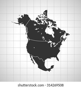 map of North America