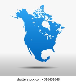 map of North America
