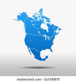 map of North America