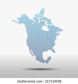 map of North America