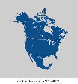 map of North America