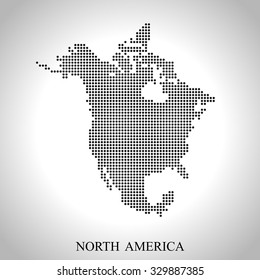 map of North America