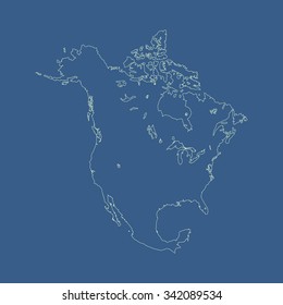 map of North America