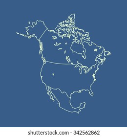 map of North America