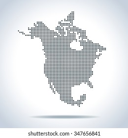 map of North America