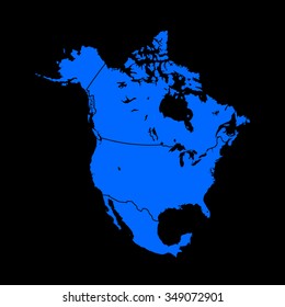 map of North America