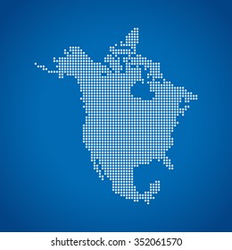 map of North America