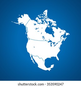 map of North America