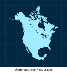 map of North America