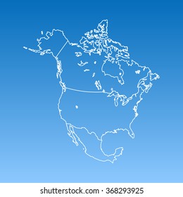 map of North America