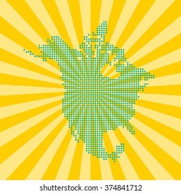 map of North America