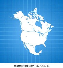 map of North America