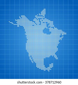 map of North America