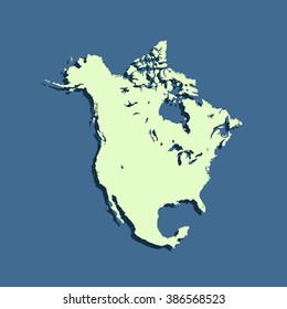 map of North America
