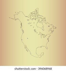 map of North America
