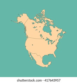 map of North America