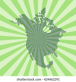 map of North America