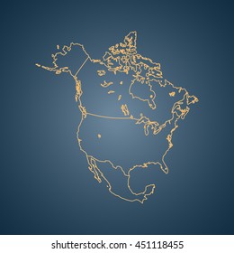 map of North America