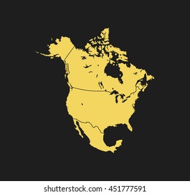 map of North America