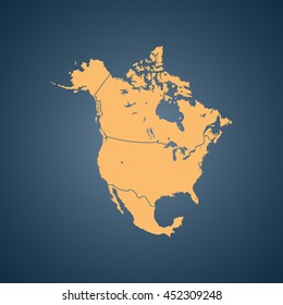 map of North America