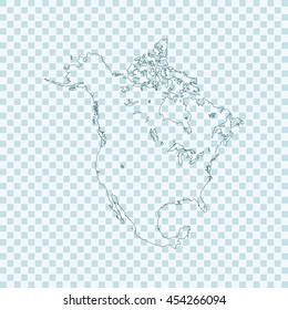 map of North America