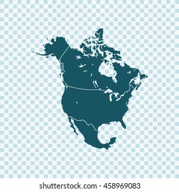 map of North America