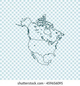 map of North America