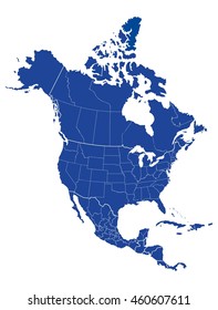 Map of North America