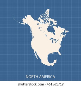 map of North America