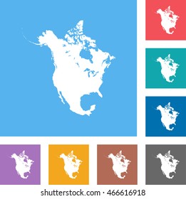 map of North America