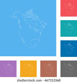 map of North America