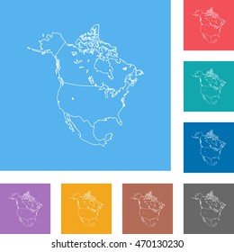 map of North America