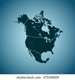 map of North America