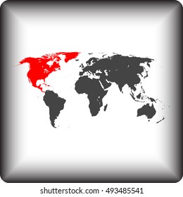 map of North America