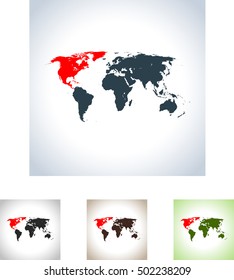 map of North America