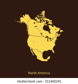 map of North America