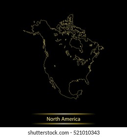 map of North America