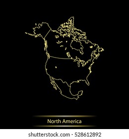 map of North America