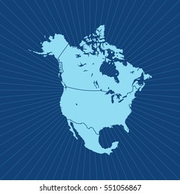 map of North America