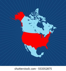 map of North America