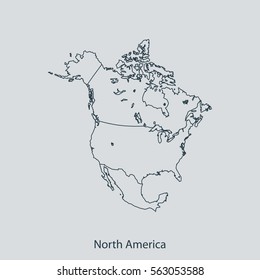 map of North America