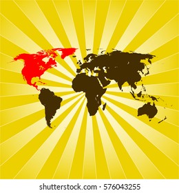 map of North America