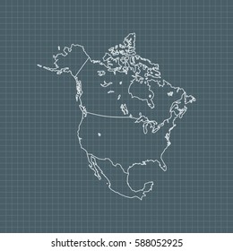 map of North America