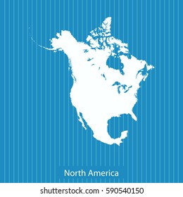 map of North America