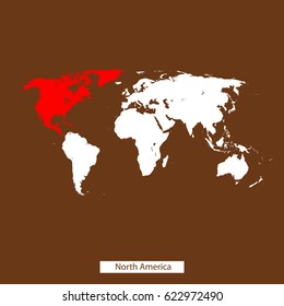 map of North America