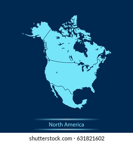 map of North America