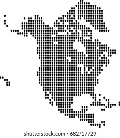 map of North America