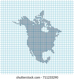 map of North America