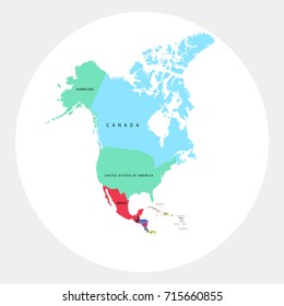 Map of north america