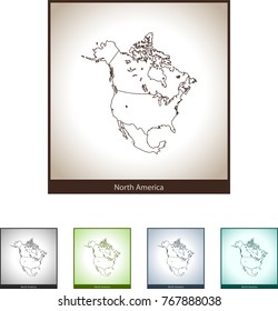 map of North America